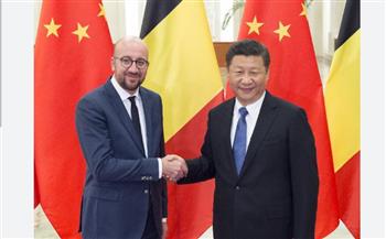   الرئيس الصيني يلتقي رئيس وزراء بلجيكا في بكين ويتفقان على تعزيز العلاقات