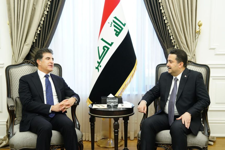 رئيس الوزراء العراقي يبحث مع رئيس إقليم كردستان حل الملفات والقضايا وفق الدستور