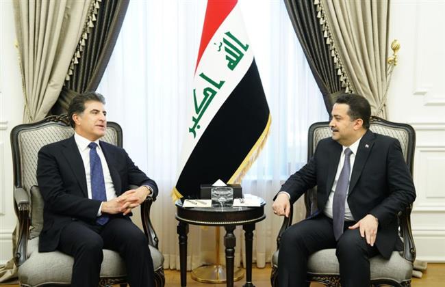 رئيس الوزراء العراقي يبحث مع رئيس إقليم كردستان حل الملفات والقضايا وفق الدستور