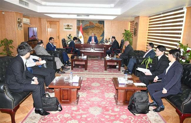 محافظ الفيوم يلتقي بوفد شركة يازاكي اليابانية