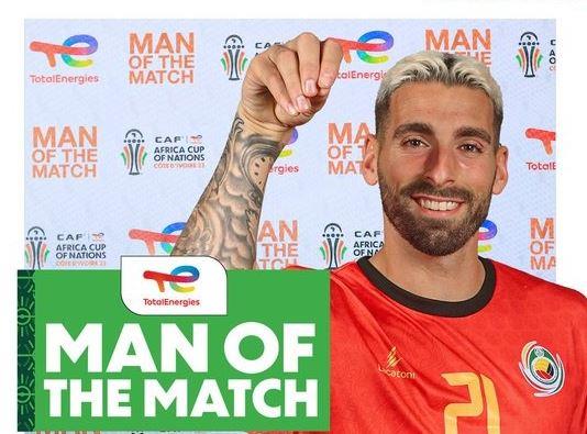كأس الأمم الإفريقية 2023.. ريكاردو جويما أفضل لاعب في مباراة مصر وموزمبيق