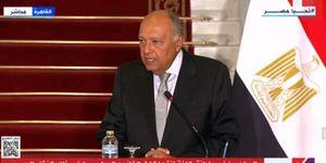 وزير الخارجية: مصر متمسكة بالدفاع عن أساس القضية الفلسطينية ورفض التهجير القسري