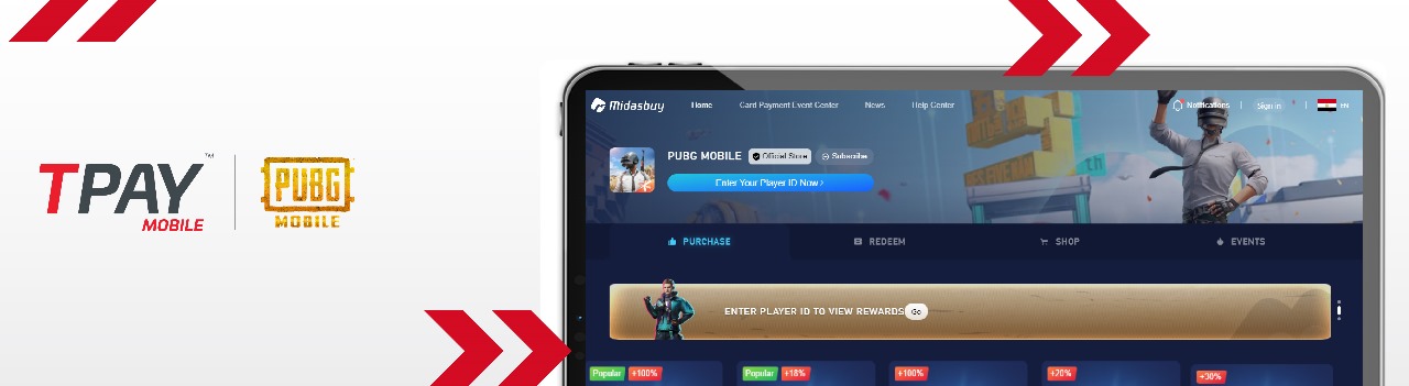 "TPAY" تتيح خدمة الدفع عبر المحمول لـ PUBG MOBILE في مصر