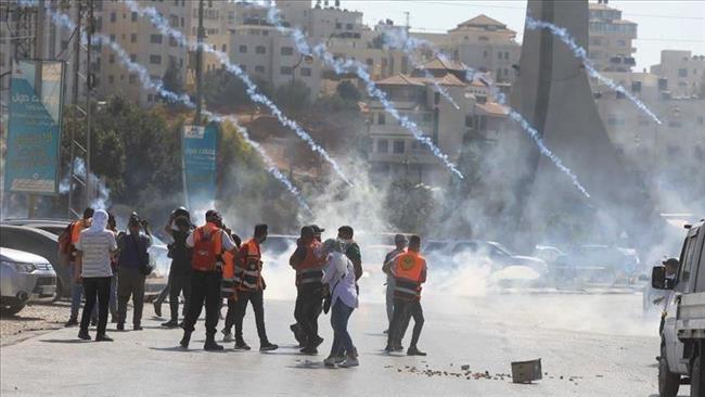 إصابة 8 فلسطينيين بالرصاص المطاطي خلال مواجهات مع الاحتلال الإسرائيلي