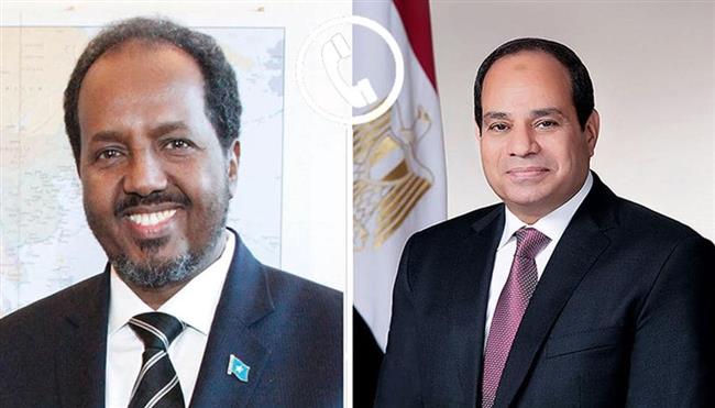 الرئيس السيسي يتلقى اتصالا هاتفيا من نظيره الصومالي