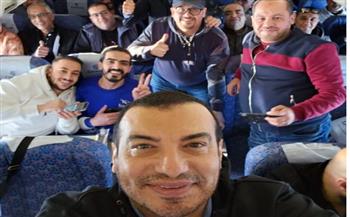   بالصور.. مصر للطيران تنقل نجوم كاسيت 90 إلى الرياض 