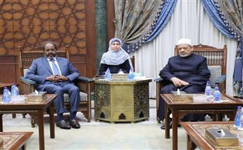   الإمام الأكبر يستقبل الرئيس الصومالي ويؤكد تضامن الأزهر مع الصومال في الحفاظ على وحدة أرضه