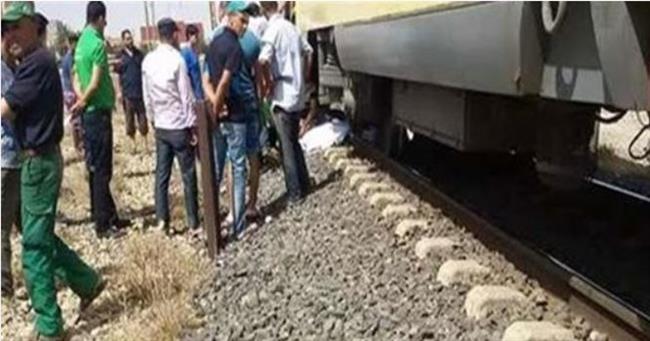 قطار الواسطى ببنى سويف ينهى حياة شخصين 