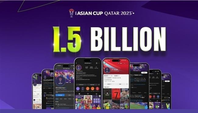 كأس آسيا 2023.. أول بطولة تسجل 1.5 مليار تفاعل عبر المنصات الرقمية للاتحاد الآسيوي