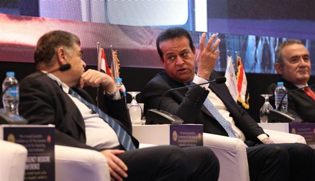 وزير الصحة يشهد انطلاق فعاليات المؤتمر السنوي للمستشفيات والمعاهد التعليمية