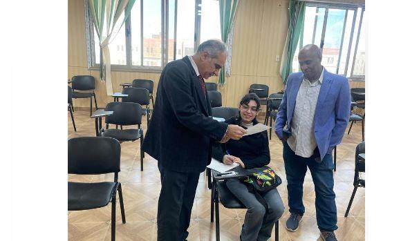 جامعة أسوان متابعة امتحانات الفصل الدراسي الأول بكلية التجارة وكلية الألسن 