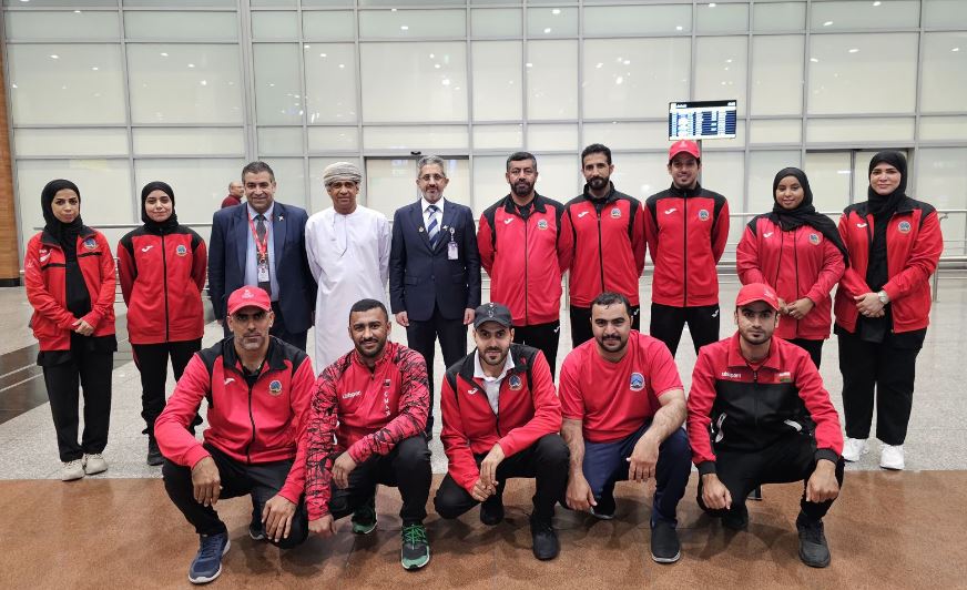 منتخب عمان يصل القاهرة من أجل المشاركة في بطولة العالم للرماية