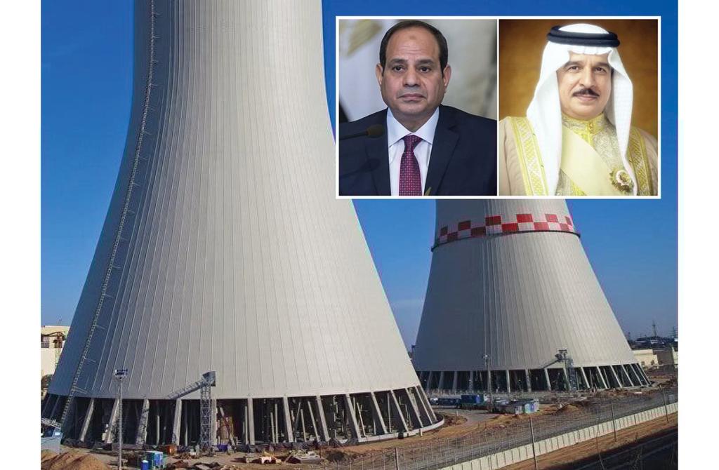 العاهل البحريني يهنئ الرئيس السيسي بمناسبة تدشين عملية الصبة الخرسانية الأولى لـ محطة الضبعة النووية