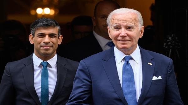 البيت الأبيض: بايدن وسوناك يبحثان تأمين إطلاق سراح المحتجزين في قطاع غزة