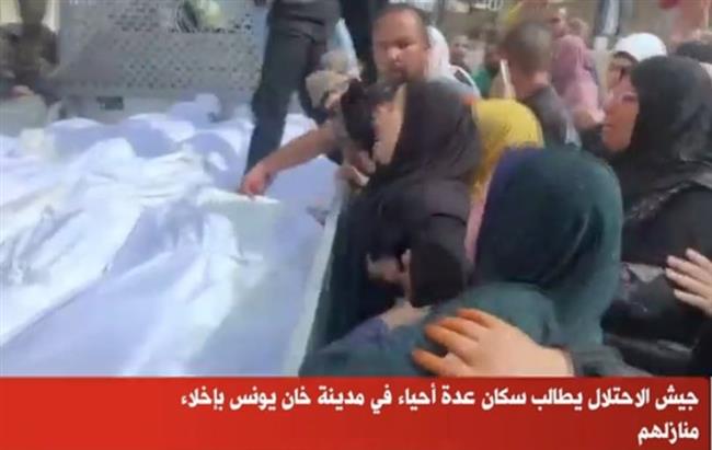 جيش الاحتلال يطالب سكان عدة أحياء في خان يونس بإخلاء منازلهم