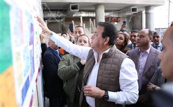   وزير الصحة يتفقد مشروع استكمال إنشاء مستشفى بدر المركزي