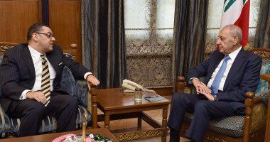 بري يبحث مع سفير مصر بلبنان الاستحقاق الرئاسي وتطورات الأوضاع في المنطقة