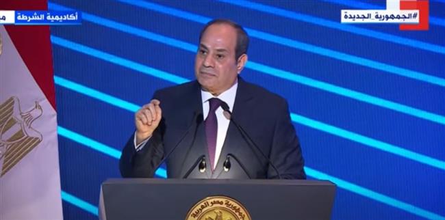 السيسي: الدولة واجهت الإرهاب بكل أشكاله بتضحيات رجال الشرطة والجيش