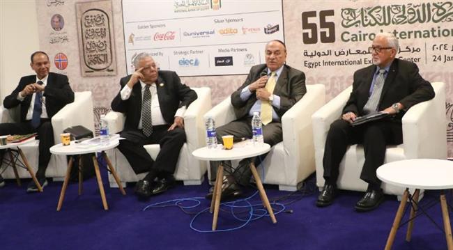 اللواء سمير فرج في ندوة مناقشة كتاب "شاهد على حرب أكتوبر"