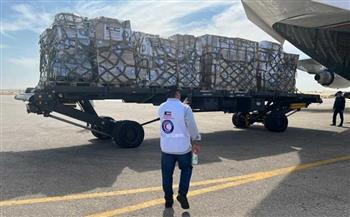 مطار العريش الدولي يستقبل 8 طائرات تحمل 162.5 طن من المساعدات لقطاع غزة
