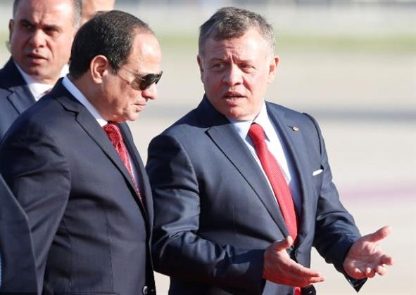 الرئيس السيسي يبحث مع العاهل الأردني الجهود الجارية لتهدئة الأوضاع فى غزة