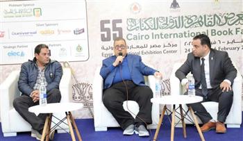   حلقة نقاشية حول مدارس الخط العربي بحضور خضير البورسعيدي في معرض الكتاب