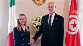   الرئيس التونسي يبحث مع رئيس الوزراء الإيطالية تعزيز العلاقات الثنائية بين البلدين
