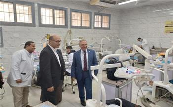   رئيس جامعة طنطا يتفقد العيادات الطبية بكلية طب الأسنان 