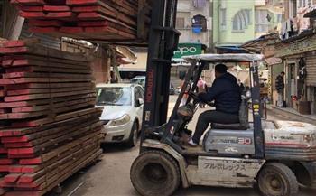 رفع 579 حالة إشغال في حملة مكبرة بـ دمياط 
