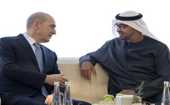   الرئيس الإماراتي ورئيس مجلس الأمة التركي يبحثان سبل تعزيز العلاقات الثنائية