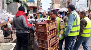 رفع 239 حالة إشغال طريق مخالف بـ البحيرة