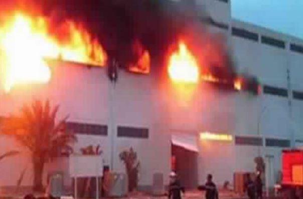 حريق يلتهم مصنع نسيج فى المرج.. والحماية المدنية تسيطر 