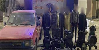 سقوط عصابة سرقة ماكينات الرى من الأراضى الزراعية بالشرقية