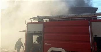 حريق بجرار قطار بمحطة الباجور في المنوفية