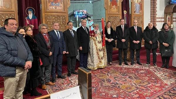 السفير المصري يحتفل وسط الجاليات المصرية بعيد الميلاد المجيد في برلين