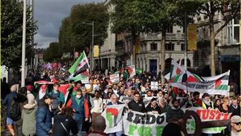   مظاهرات حاشدة في أنحاء أيرلندا تأييدا لفلسطين