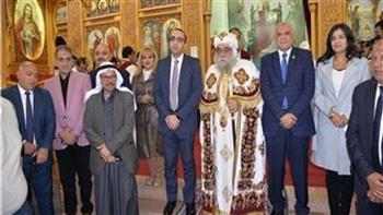 نائب محافظ الإسماعيلية يشهد قداس عيد الميلاد المجيد
