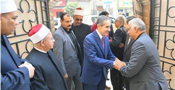 محافظ الغربية يزور المطرانية والكنيسة الإنجيلية بطنطا 