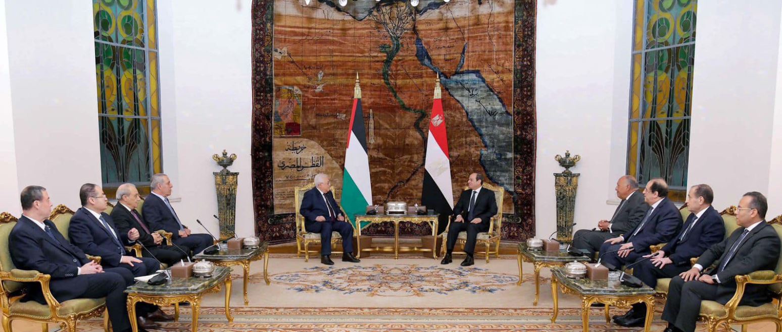 الرئيس السيسى ونظيره الفلسطيني يعقدان جلسة مباحثات موسعة بشأن القضية الفلسطينية