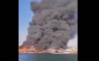 «معاريف»: احتراق 16 سفينة للحرس الثوري الإيراني إثر انفجار غامض