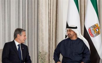   رئيس الإمارات ووزير الخارجية الأمريكي يبحثان تداعيات الأزمة في قطاع غزة
