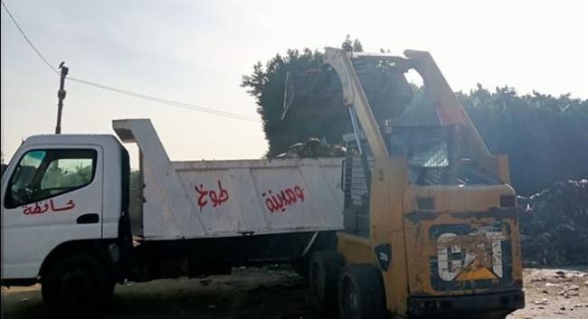 بالصور.. حملات مكثفة لرفع مستوى النظافة في شوارع نامول بـ القليوبية