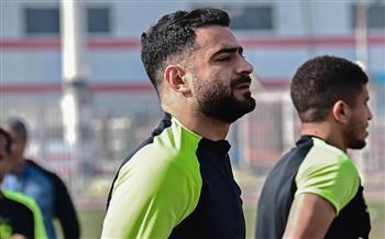تدريبات تأهيلية لـ حمزة المثلوثي بمران الزمالك