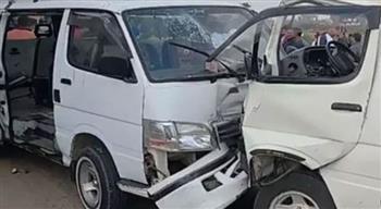 إصابة 9 في حادث تصادم بطريق طناح بالدقهلية