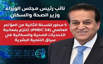   وزير الصحة: 5 محاور للنسخة الثانية من المؤتمر العالمي "PHDC'24"