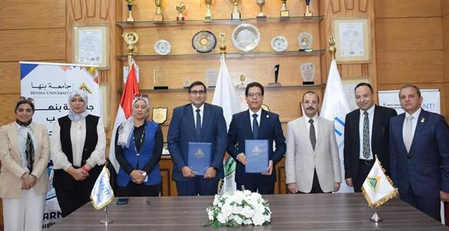 بروتوكول تعاون بين جامعة بنها و المعهد القومي للاتصالات لتدريب الطلاب 