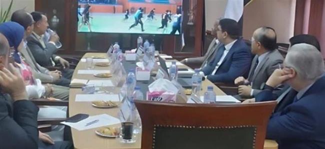 مجلس إدارة نادي جامعة حلوان يعقد اجتماعه الدوري لمناقشة الإنجازات وخطط التطوير