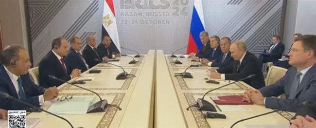 السيسي: أشيد بالتطور الذي تشهده العلاقات الثنائية بين مصر وروسيا
