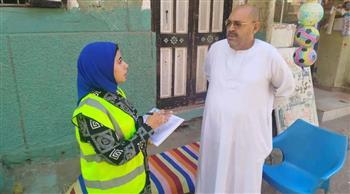 مياه الأقصر تجرى استطلاع رأى للمواطنين بالكرنك 