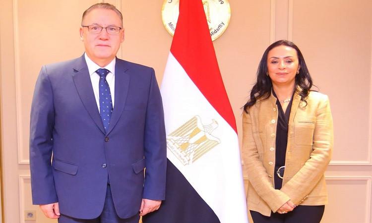 وزيرة التضامن تبحث مع برنامج الأمم المتحدة الإنمائي التعاون في مجال الحماية